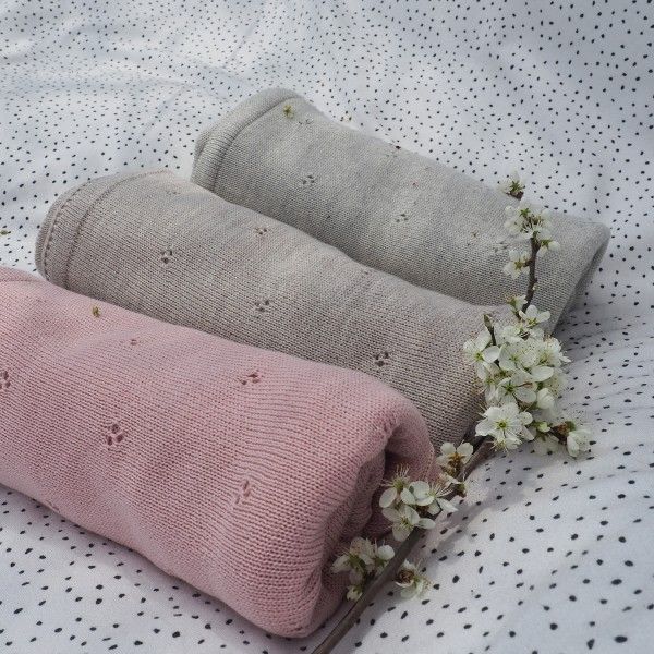 Thumbnail: Maylily Merino Wool "Merinolove" blanket - Pink