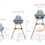 Thumbnail: CHILDHOME Evolu 2 High Chair - Mint
