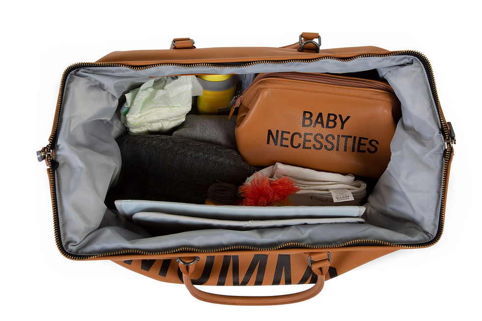 Thumbnail: Childhome Mommy Bag Nursery Bag Leather look Brown