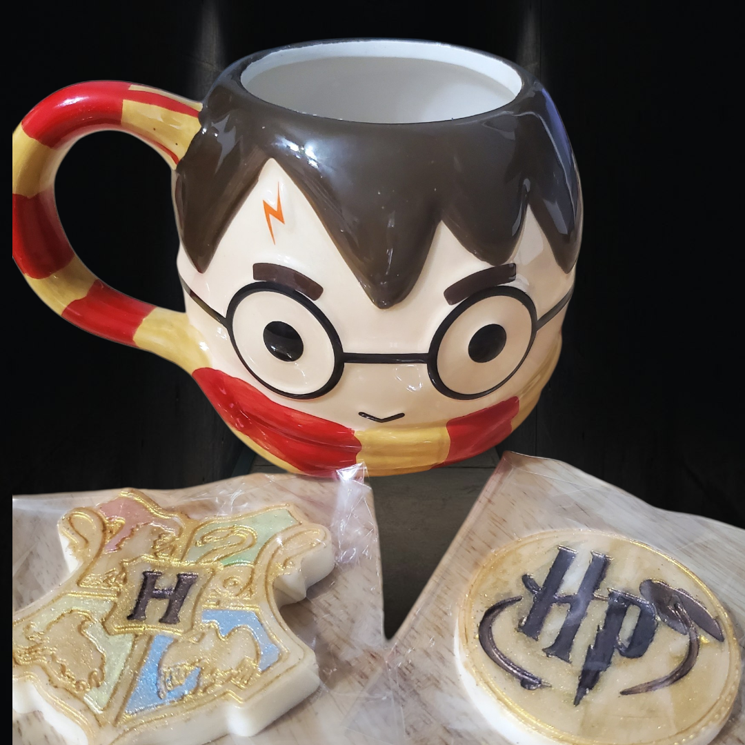 Custom wickless Harry Potter Candle in reusable mug!!! 