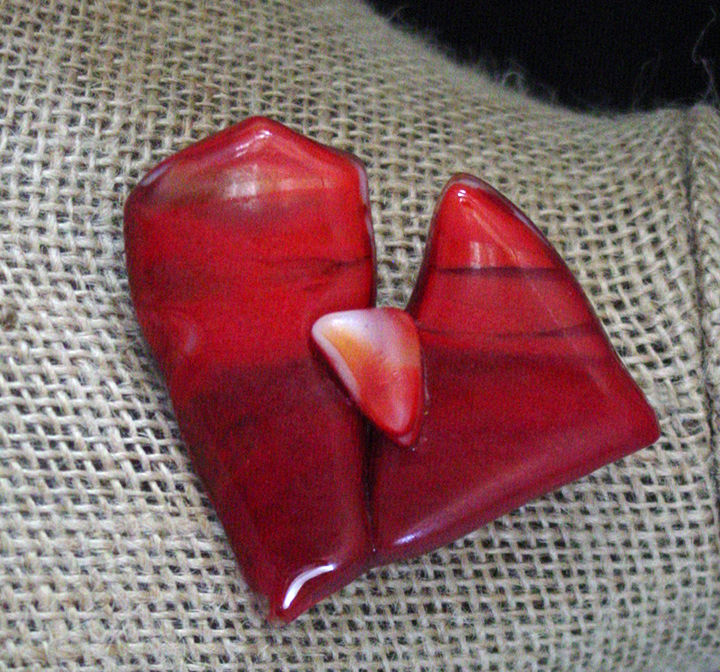 Red Dawn Brooch