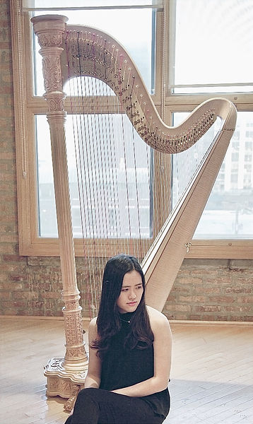 Concert hall at the harp maker Lyon & Healy