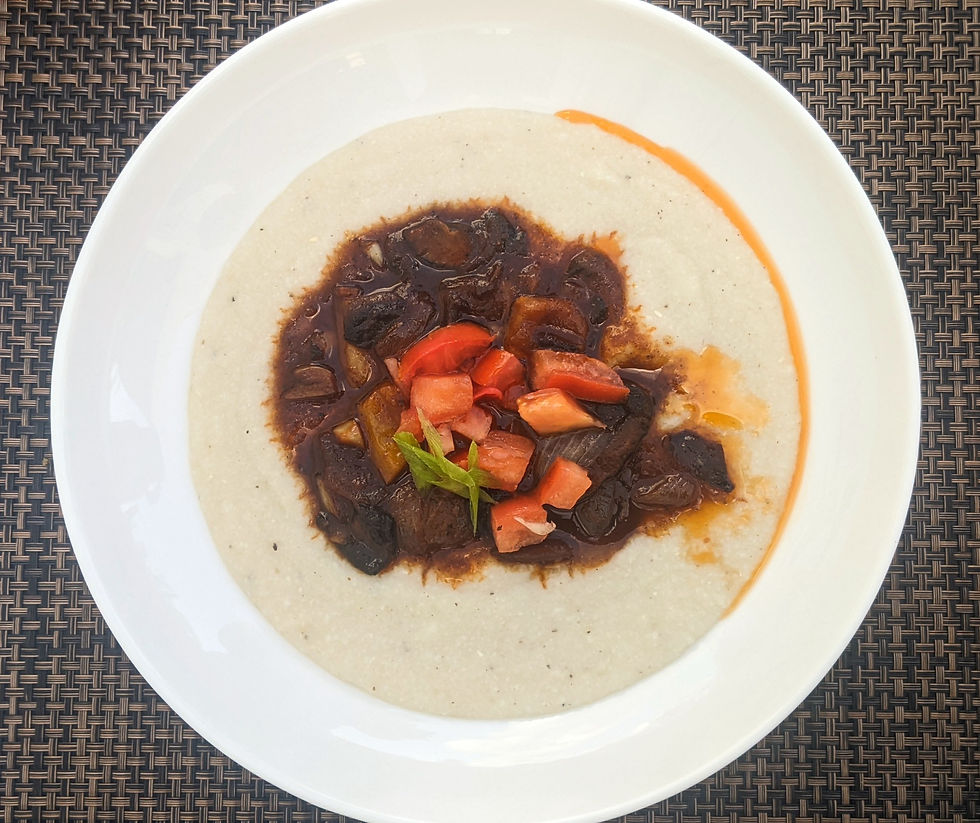 Vegan Grits | Mushrooms