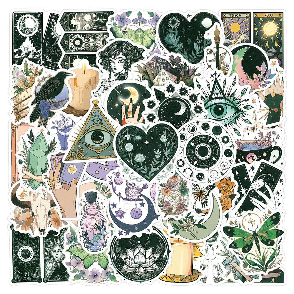 10/30/50pcs Cute Supernatural Magic Art Graffiti Stickers Aesthetic Cartoon Deca