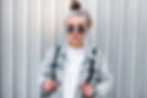 Woman with Headband and Sunglasses