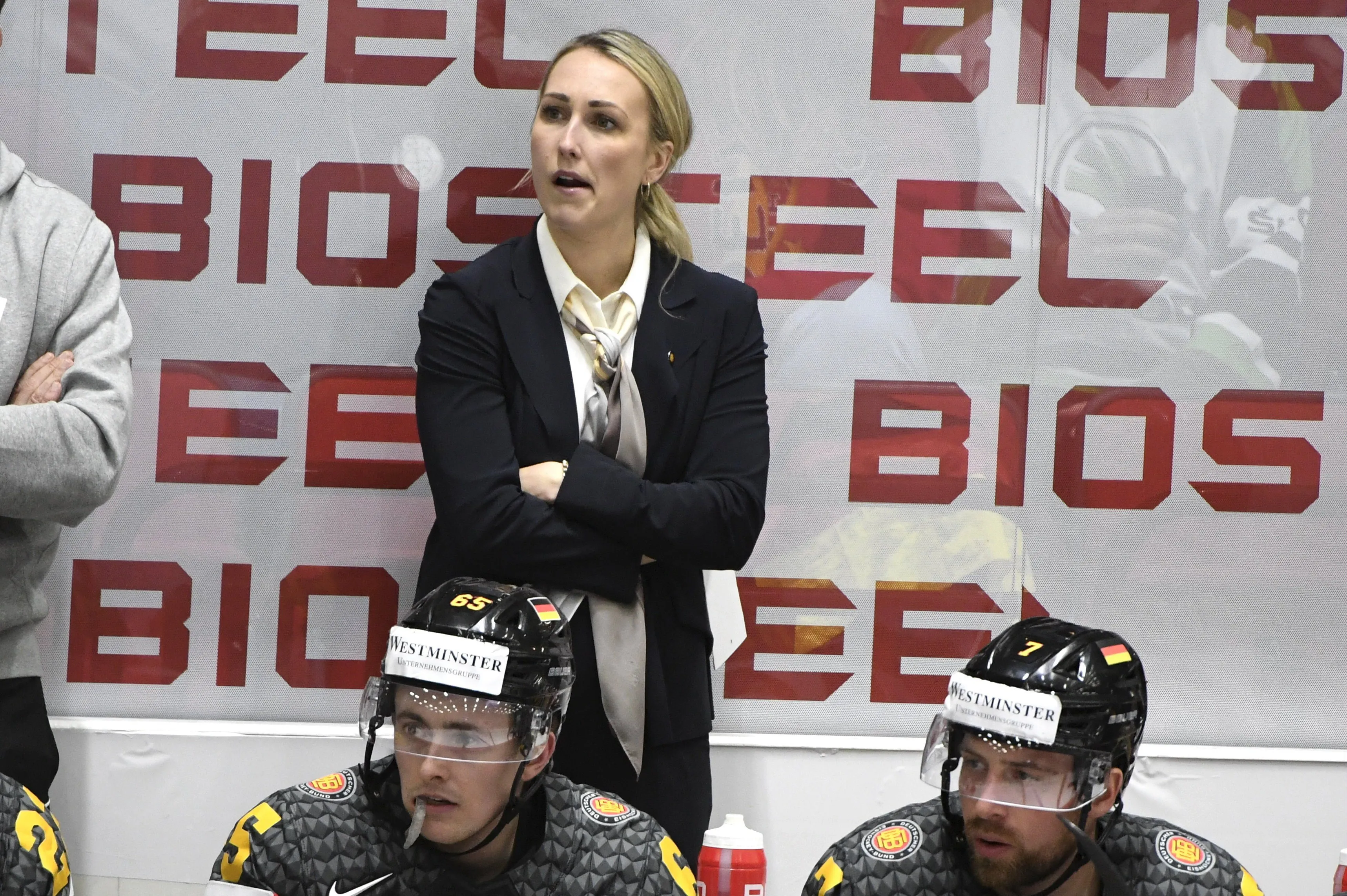 First Female coach in NHL history behind the bench for the Seattle