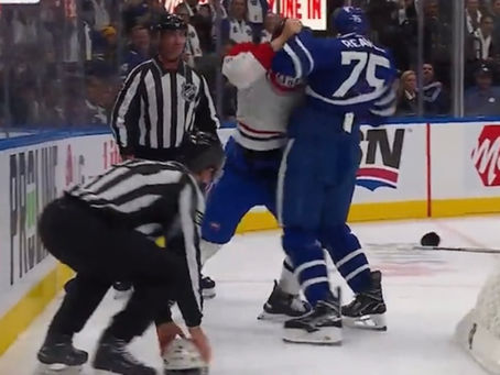 Must See: Canadiens Arber Xhekaj fights Leafs Ryan Reaves (Video)