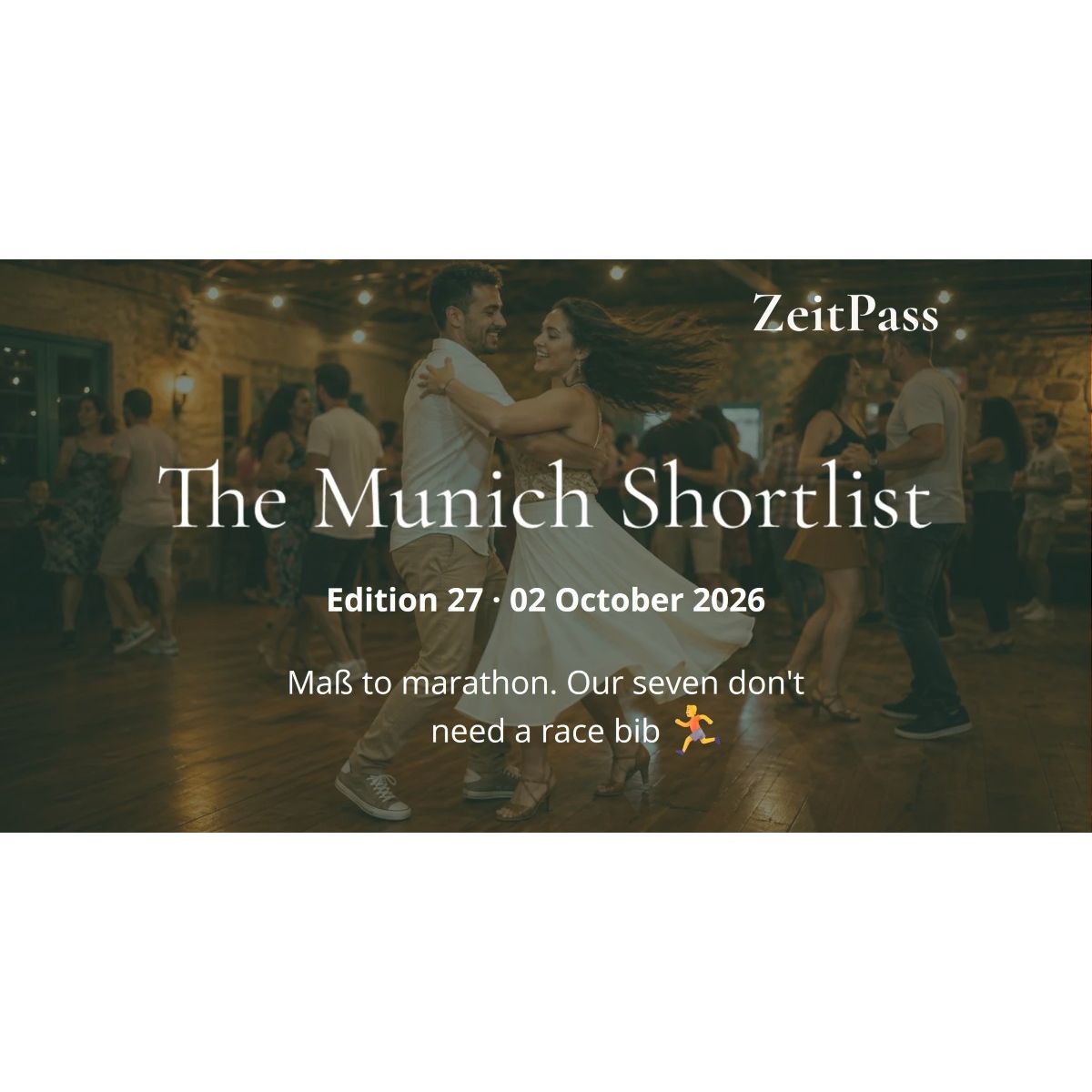 Maß to marathon. Our seven don't need a race bib 🏃