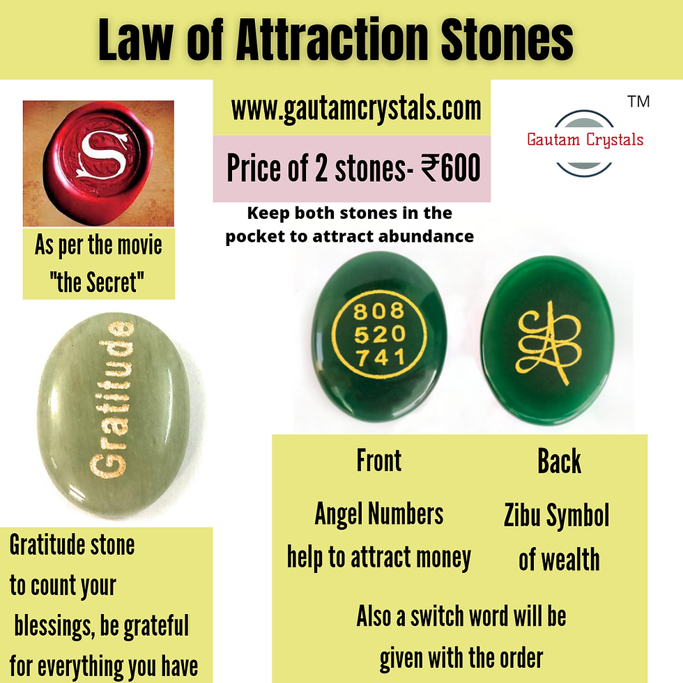 Gratitude Stone and Prosperity Stone Together