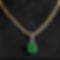 Emerald gemstone pendant