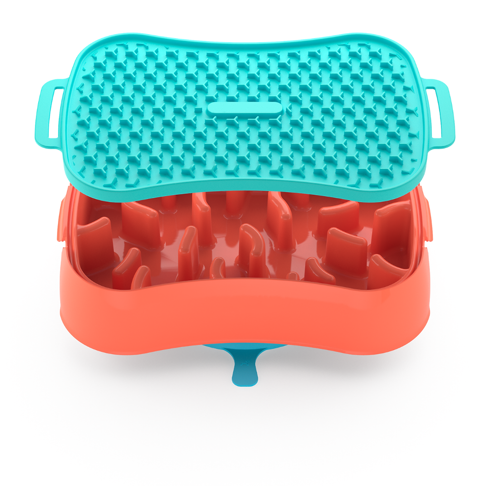 Thumbnail: 4-In-1 Slow Feeder Dog Bowl (Modalyst)