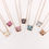 Thumbnail: 16355 - Cushion Glitter Necklace