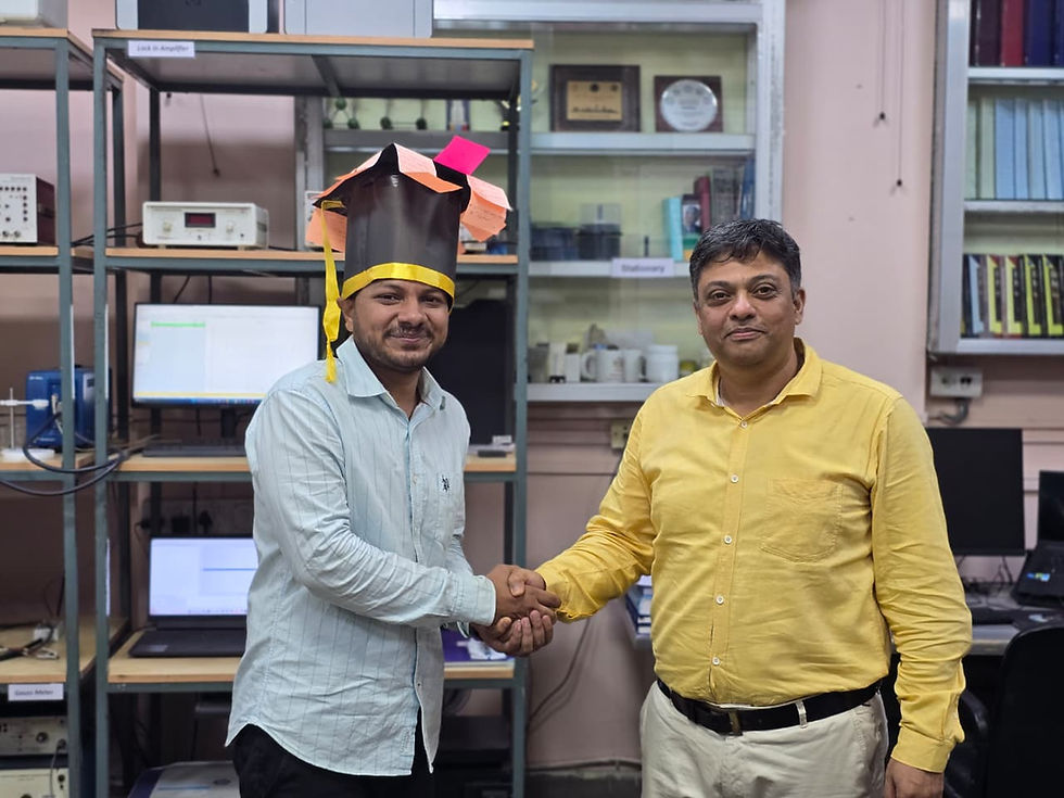 Congratulations Dr. Satvik Anshu