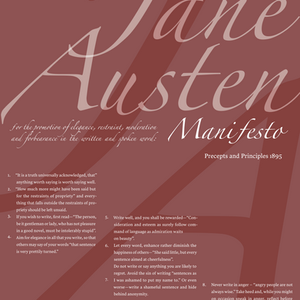 Typographic Manifesto Poster