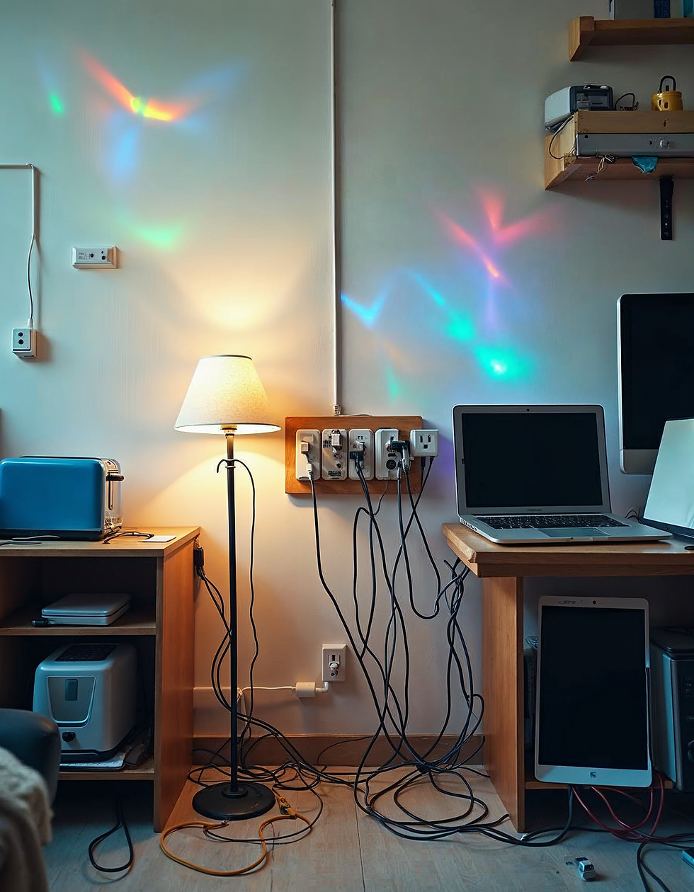 Cluttered Electrical Wiring