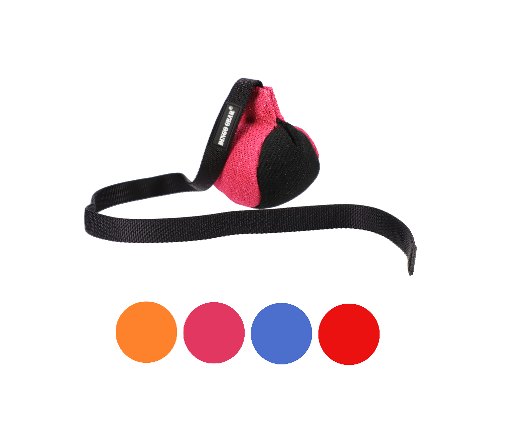 NYLCOT TRAIINING BALL - 9cm with long handle-choice of colors