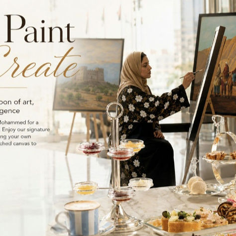 Tea, Paint & Create: An Afternoon of Art, Conversation, and Elegance in Abu Dhabi