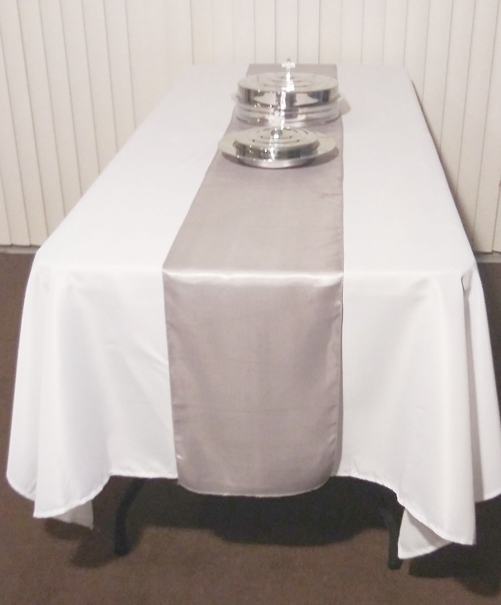 Miniatura: JUEGO MANTEL SANTA CENA DISEÑOS PLATEADO 4518