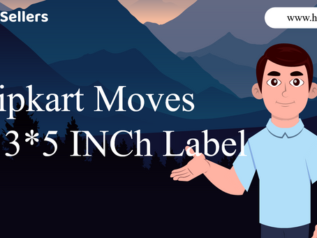 Flipkart moves to 3x5 inch Labels