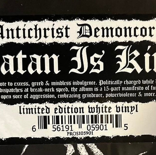 Thumbnail: ACxDC (Antichrist Demoncore) - Satan Is King LP (White Vinyl)