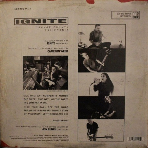 Thumbnail: IGNITE - Ignite (Self-Titled) (LP) Black Vinyl