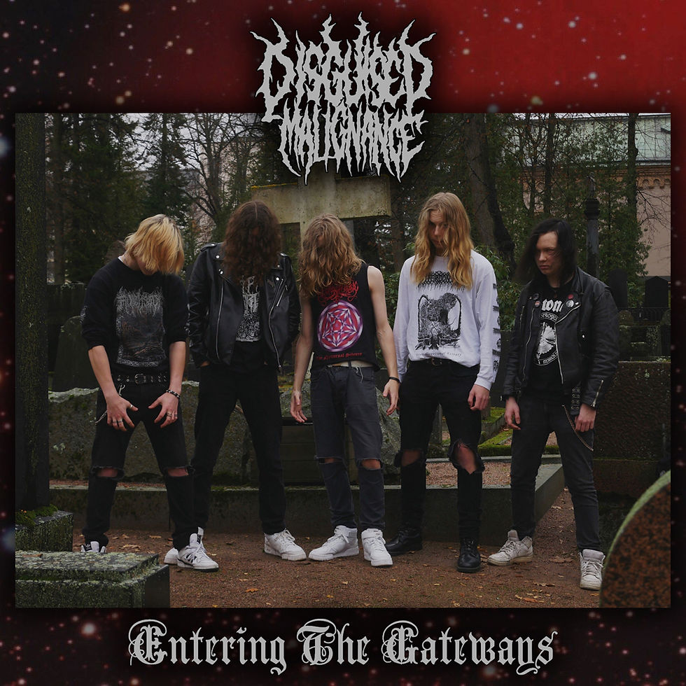 Thumbnail: DISGUISED MALIGNANCE - Entering The Gateways LP (Red/Black Opaque Melt Vinyl)