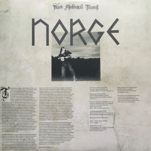 Thumbnail: SATYRICON – Dark Medieval Times (2XLP) Black Gatefold Vinyl