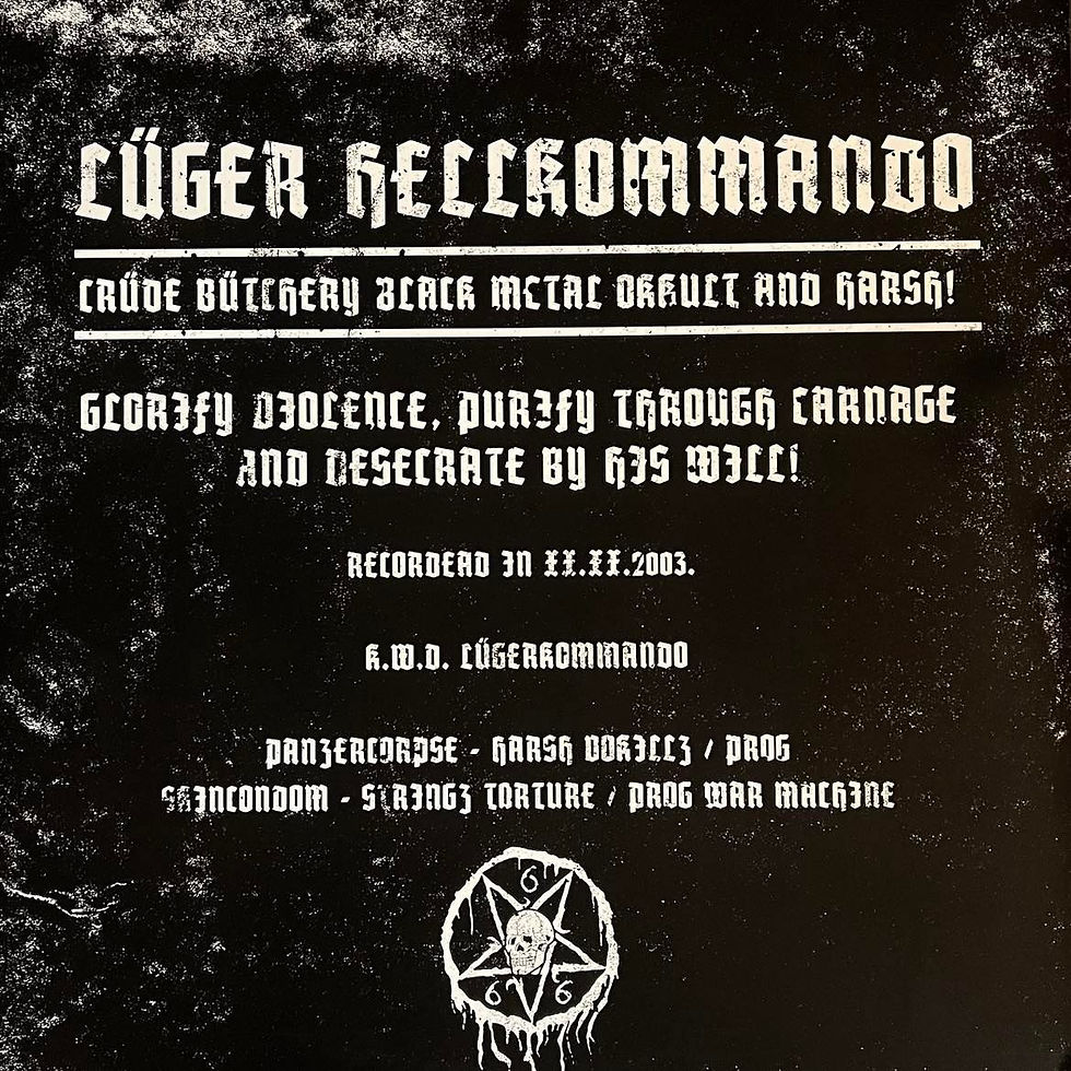 Thumbnail: LÜGER – Kill, Worship, Die LP (Black/White/Grey Marbled Vinyl)