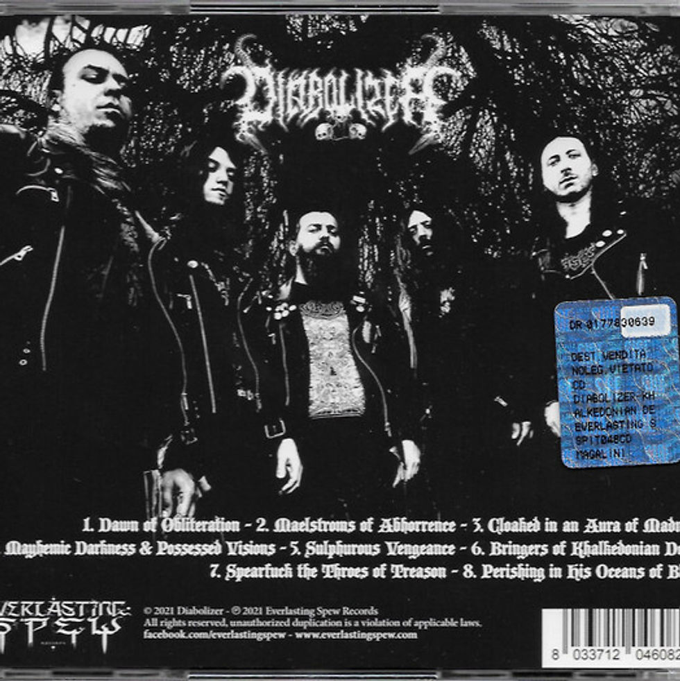 Thumbnail: DIABOLIZER – Khalkedonian Death (CD) Jewel Case