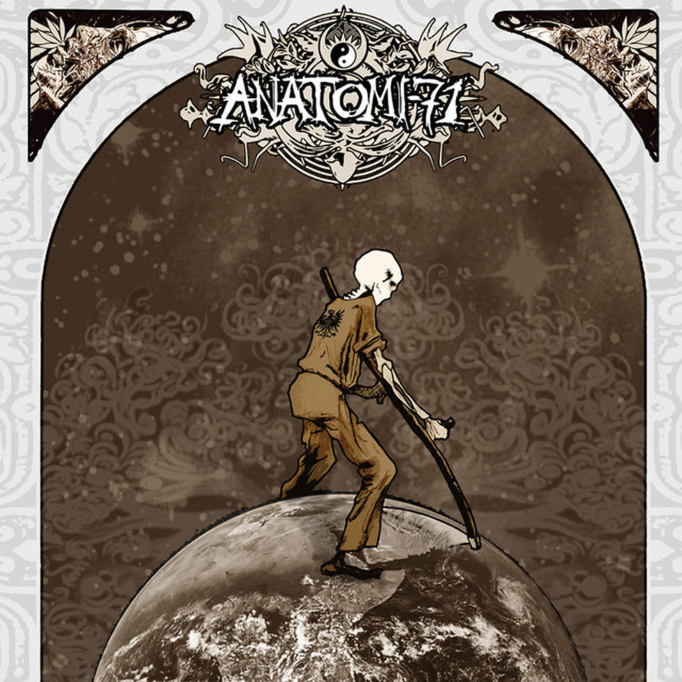 Thumbnail: ANATOMI-71 - Mot Nya Höjder (LP) White w/Black & Grey Splatter Vinyl