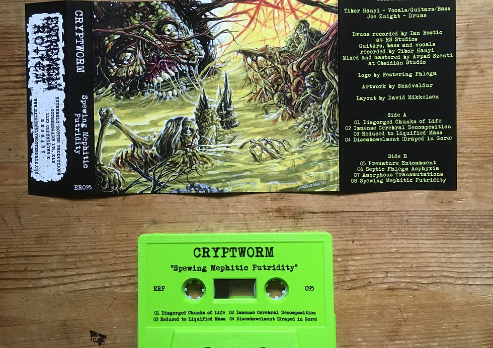 Thumbnail: Cryptworm – Spewing Mephitic Putridity (CASSETTE TAPE)