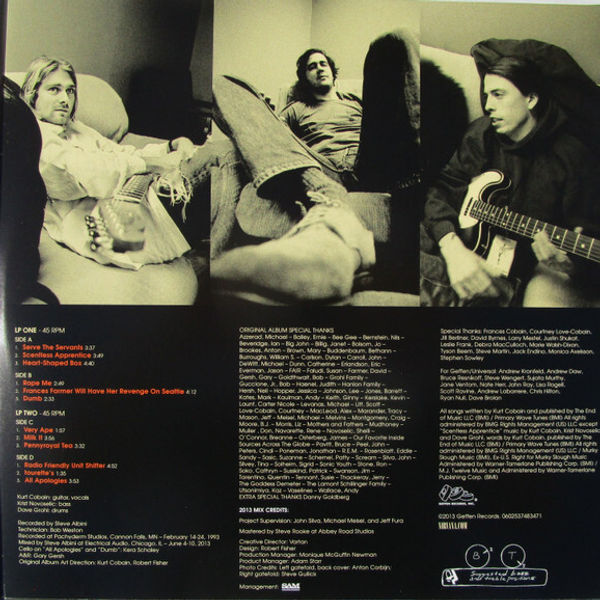 Thumbnail: NIRVANA – In Utero (2013 Mix) (2XLP) 180gram Black Gatefold Vinyl