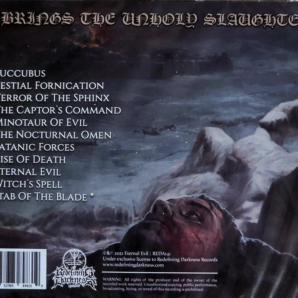 Thumbnail: ETERNAL EVIL – The Warriors Awakening Brings The Unholy Slaughter (CD)