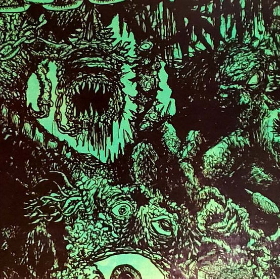 Thumbnail: CRYPTIC BROOD / NIGHT HAG - Swollen with Rancid Phlegm (Split CD) Jewel Case