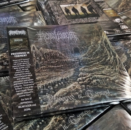 Thumbnail: MORTIFERUM - Preserved In Torment (CD) Jewel Case w/Slipcover + OBI Strip