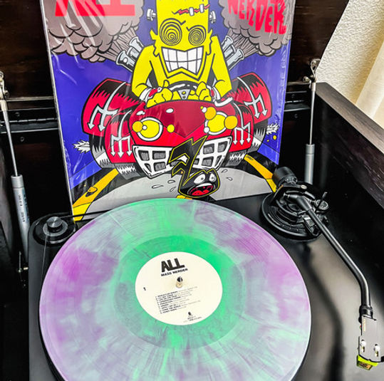 Thumbnail: ALL – Mass Nerder (LP) Opaque Green & Purple Galaxy Colored Vinyl