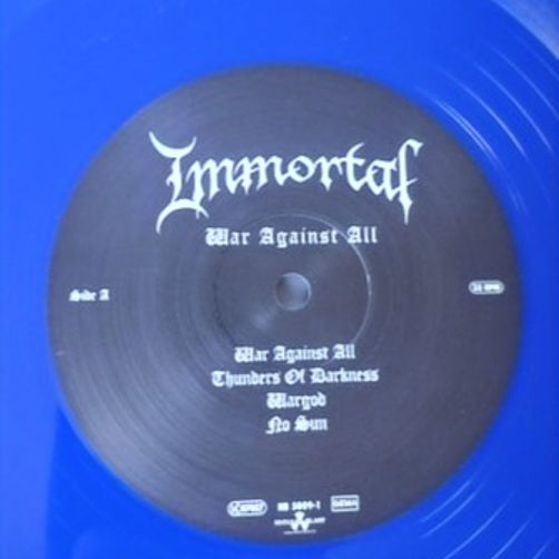 Thumbnail: IMMORTAL - War Against All (LP) Baltic Blue Gatefold Vinyl