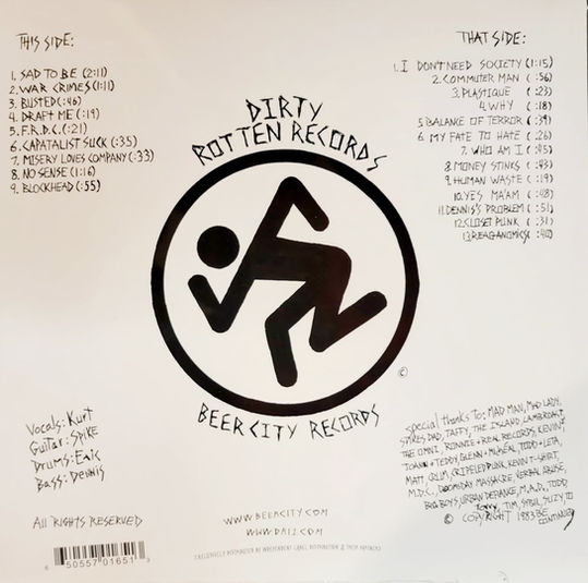 Thumbnail: D.R.I. (Dirty Rotten Imbeciles) - "Dirty Rotten LP" Black Vinyl