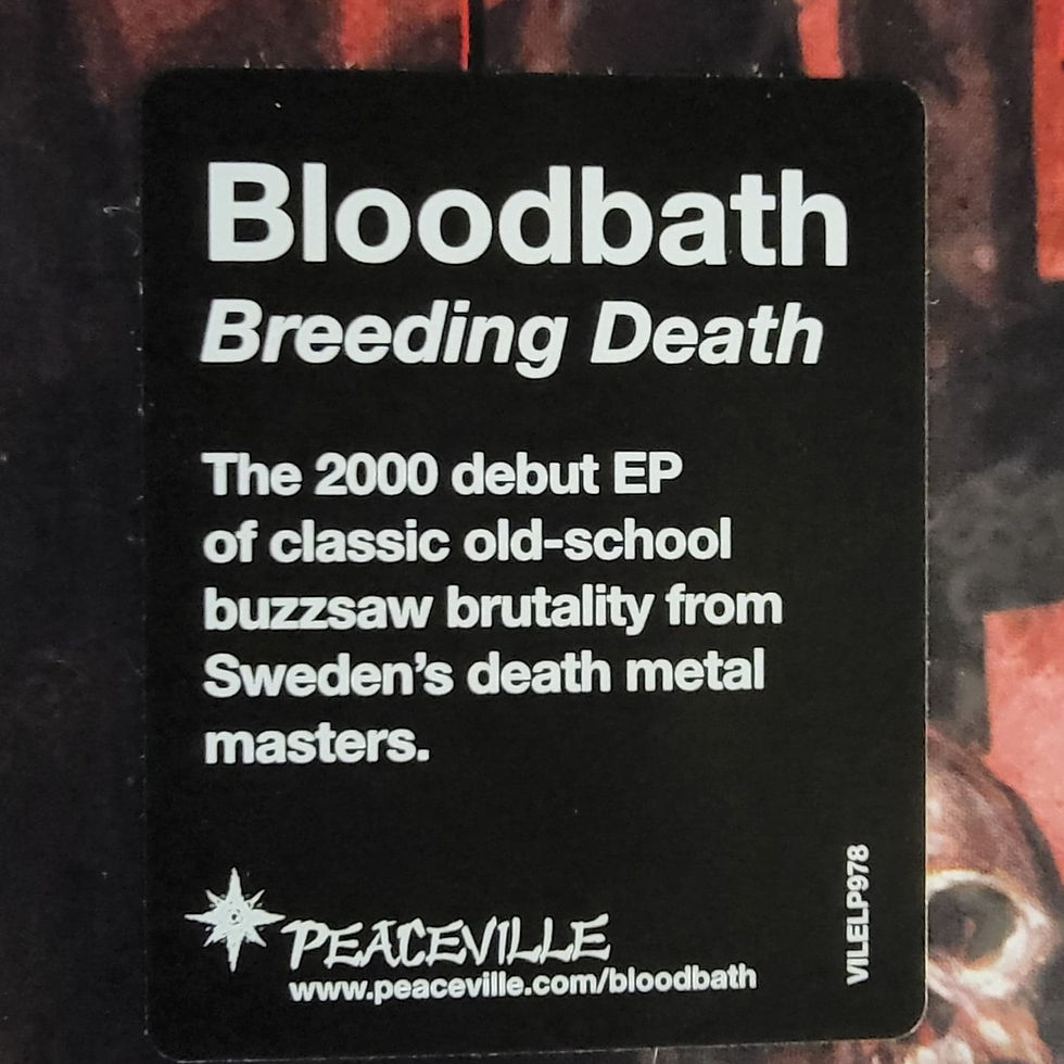 Thumbnail: BLOODBATH - Breeding Death EP (2022 Re-issue) (Black Vinyl)