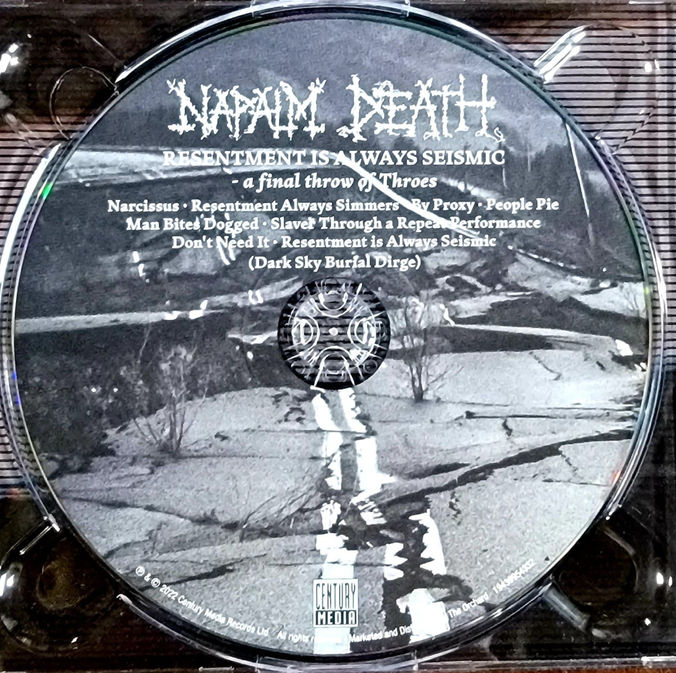 Thumbnail: NAPALM DEATH – Resentment Is Always Seismic–A Final Throw Of Throes (CD) Digipak