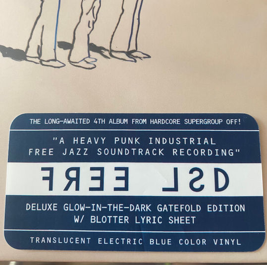 Thumbnail: OFF! - Free LSD (LP) Transparent Electric Blue Gatefold Vinyl