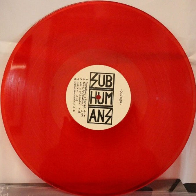 Thumbnail: SUBHUMANS – 29:29 Split Vision (LP) Transparent Red Vinyl