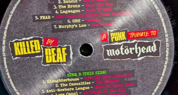 Thumbnail: KILLED BY DEAF: A PUNK TRIBUTE TO MOTÖRHEAD (LP) Black Vinyl