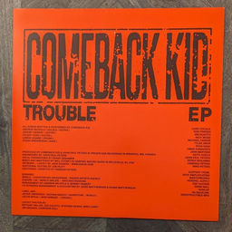 Thumbnail: COMEBACK KID - Trouble EP (LP) Clear w/Ruby, Black Ice & White Splatter Vinyl
