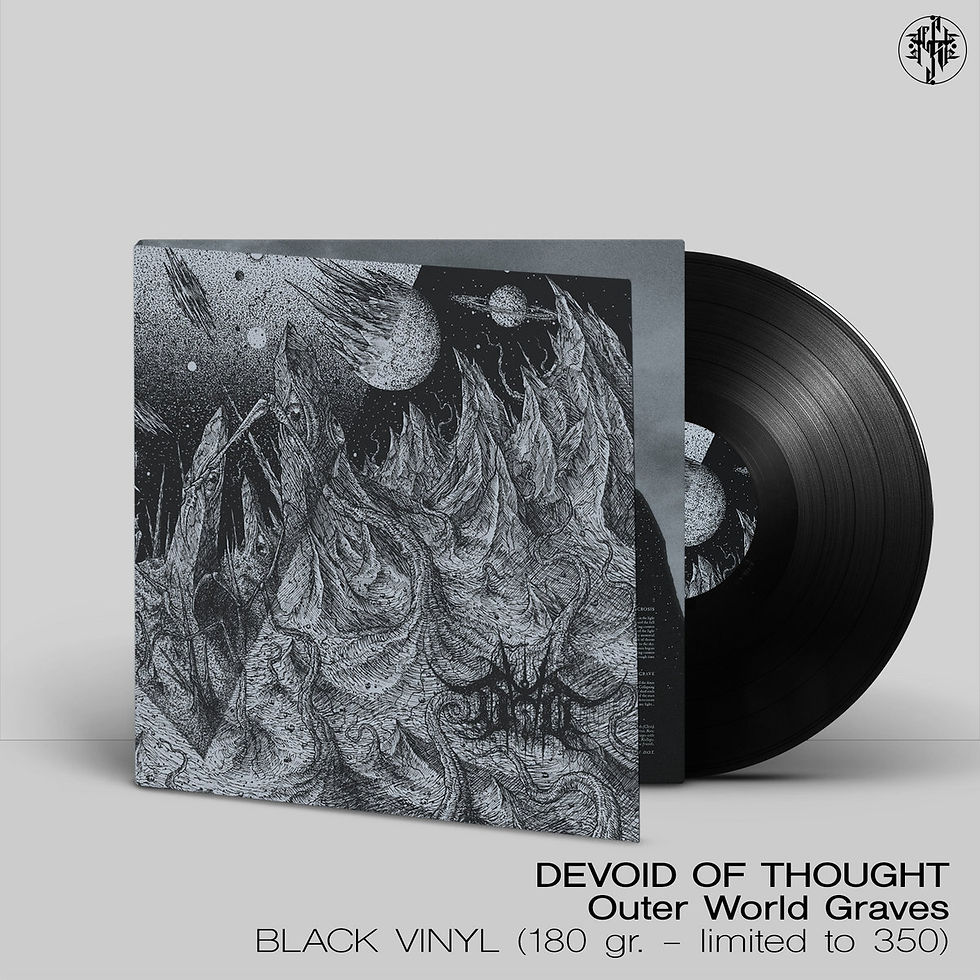 Thumbnail: DEVOID OF THOUGHT - Outer World Graves LP (180gram Black Gatefold Vinyl)