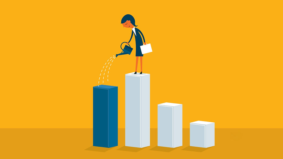 The grass may look greener on the other side, but it’s actually greener where you water it. 