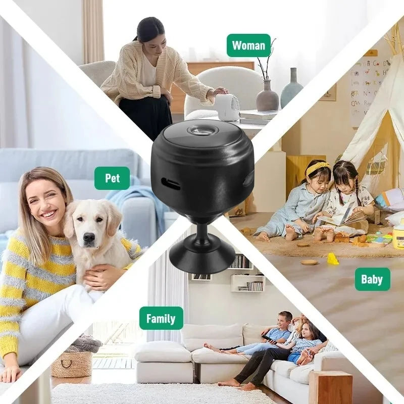 Thumbnail: A9 WiFi Mini Camera Wireless Video Recorder Security Protection Camera Smart Hom