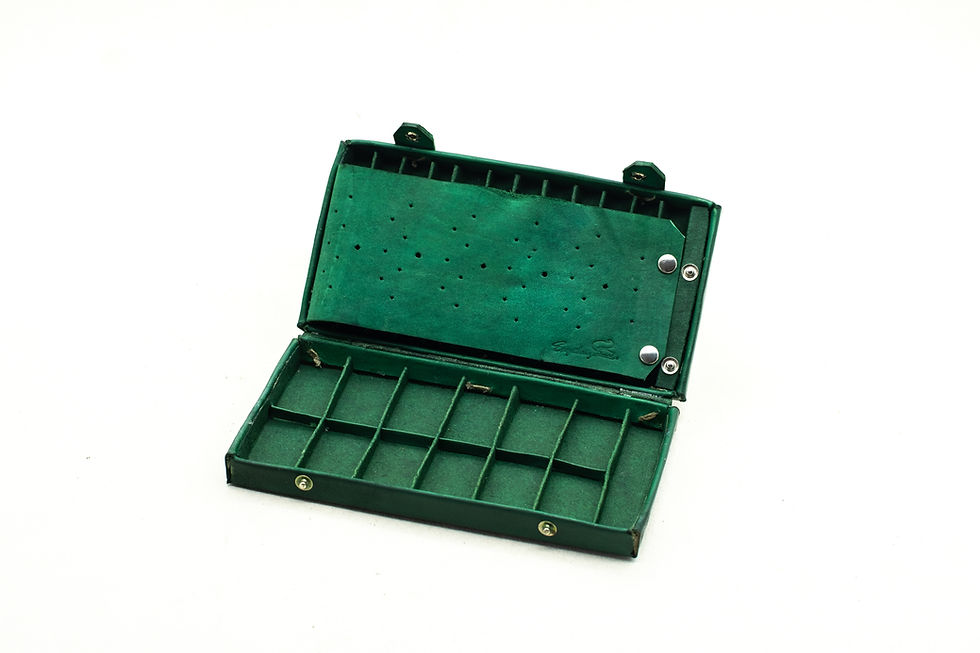 Thumbnail: Leather Case for Wax Blocks/Crayons - Size 12 Colors