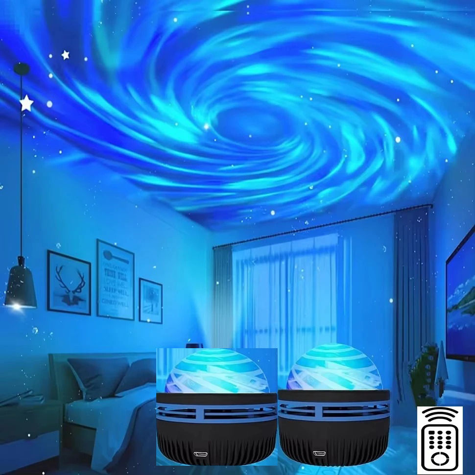 Miniatura: LED Galaxy Projector Light Colorful Galaxy Sky Projector Bedroom Night Light Kid
