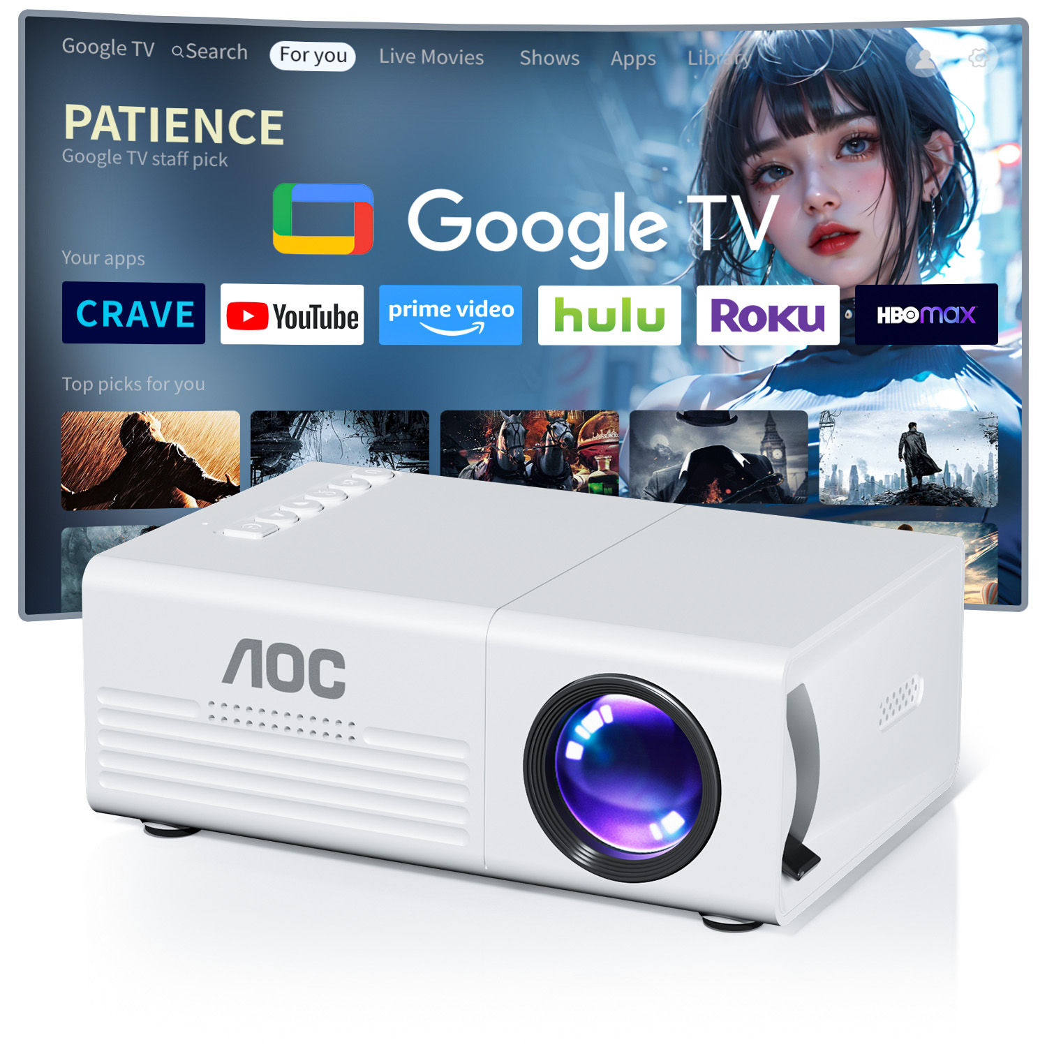 Mini Portable 800 Lumens HD Projector Supports HDMI, USB ,SD Connection Uses Hi